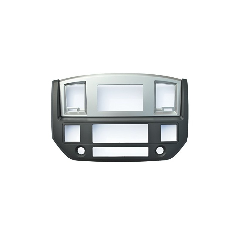 Slate Grey Black and Silver Aftermarket Stereo Radio Double Din