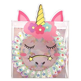 Claire's Club Girl's Club Unicorn Spiral Hair Ties - 3 Pack