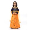 Ashwini Traje Salwar bordado de poliéster para niña con falda