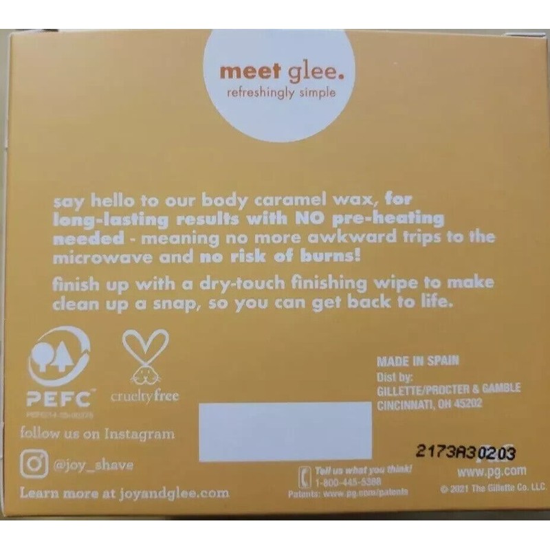 Glee Caramel Body Wax Kit Complete Women Bikini Line Body