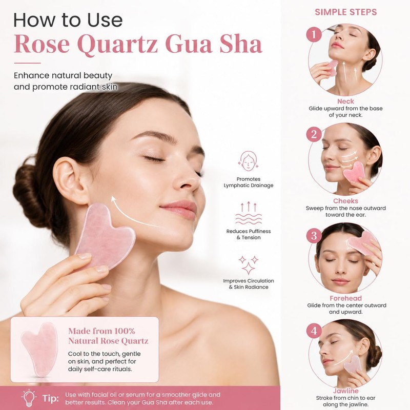 Lymphatic Contour Face Brush, 2 in 1 Facial Massage Tools