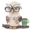 Drechslerei Kuhnert Smoke Figure / Incense Figure Owl with Glasses