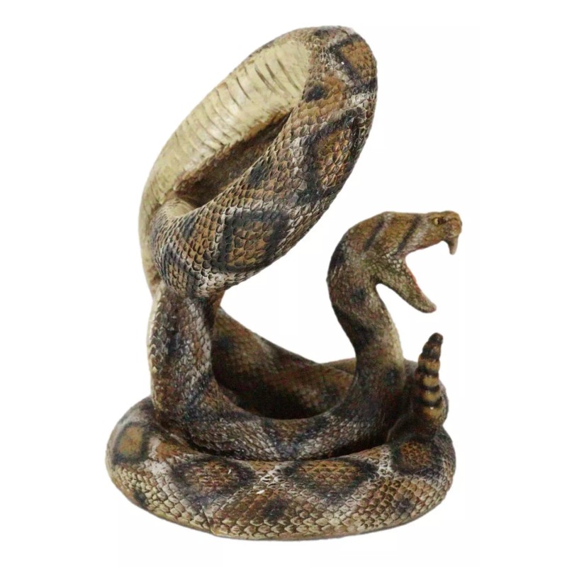 Rustic Western Coiled Diamondback Rattlesnake Snake Double Wine Bottles Holder