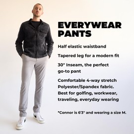 Chubbies Mens Everywear Pants, Chino Pants, Stretchy and Wrinkle Resistant, 30" Inseam, XX-Large