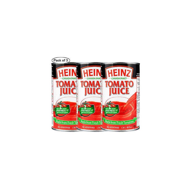 Heinz Tomato Juice, 1.36L/48 fl.oz., (3 pack) {Imported from Canada}
