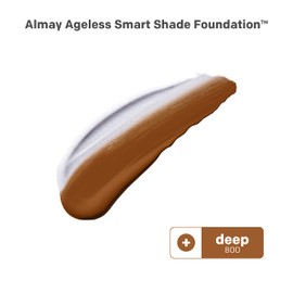Anti-Aging Foundation by Almay, Smart Shade Face Makeup with Hyaluronic Acid, Niacinamide, Vitamin C & E, Hypoallergenic-Fragrance Free, 800 Deep, 1 Fl Oz (Pack of 1)