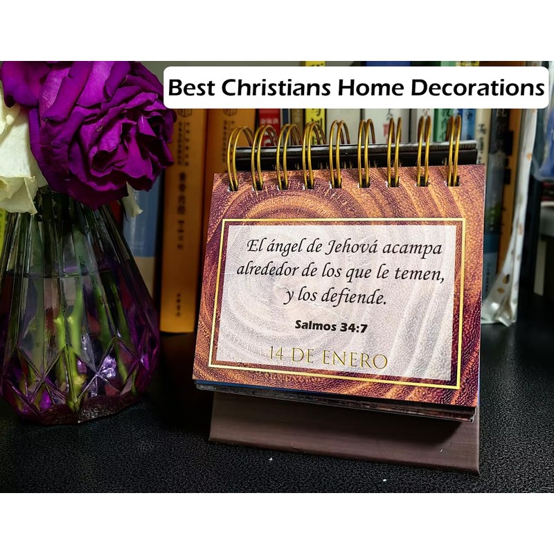 Spanish Christian Daily Flip Calendar: 366 Bible Verses for Daily