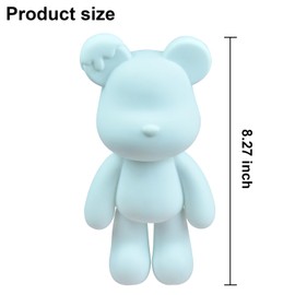 Coniuty Coniuty Fluid Bear Painting for Kids and Adults, DIY Bear Figure for Home Decoration (8 Inch, Blank Mold)