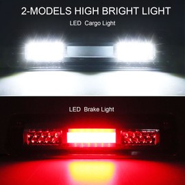 Tresound 3rd Third Brake Cargo light for 04-08 Ford F150 | 07-10 Explorer | 06-08 Lincoln Mark LT, LED High Mount Stop light (Clear Lens)