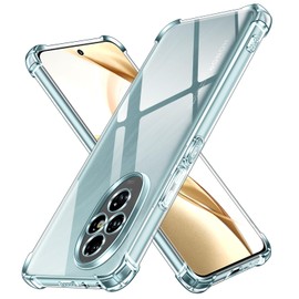 ivoler Klar Silikon Hülle für Honor 200 5G mit Stoßfest Schutzecken, Dünne Weiche Transparent Schutzhülle Flexible TPU Durchsichtige Handyhülle Kratzfest Case Cover
