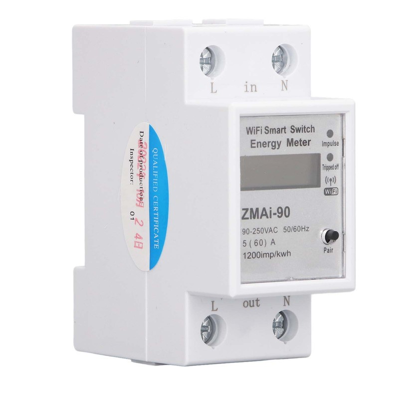 Single Phase Energy Meter One Touch Operation Multifunction WIFI Power