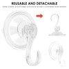 12 Pcs Suction Cup Hooks for Shower, Clear Shower Suction