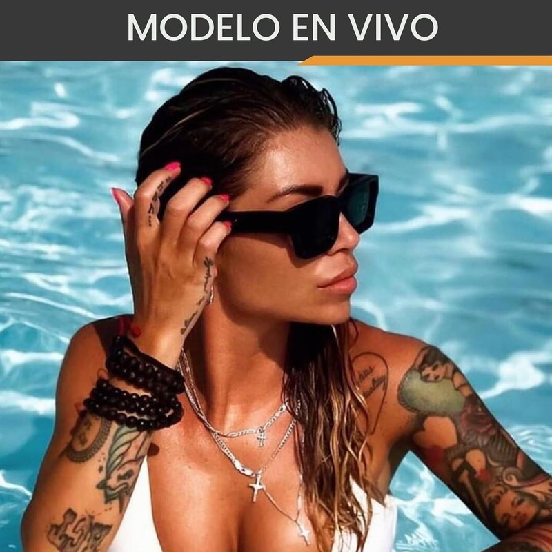anteojos de sol polarizadas cuadradas retro para hombres y mujeres,