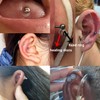 ZS 60Pcs Silicone Healing Non Pull Piercing Discs for Piercing