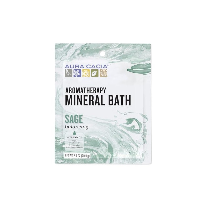 Aura Cacia Sage Mineral Bath 2.5 oz.