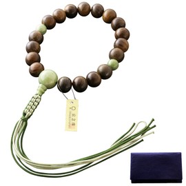 Fighters 仏壇 is, Wrinkle Buddha Mala Bead Men's Silk Knitted Lace Tassels Green Dan 3 Plush Print 山玉 Tailored [Mala Bag Set] M – 096 Kyoto 念珠 All Sect Will Last For Many Years