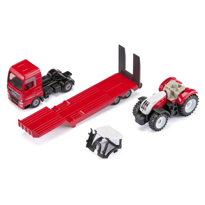 Siku 1764 MAN Truck with Steyr Tractor 1:87, Removable Cab,