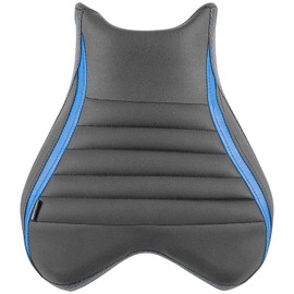 Motorcycle Leather Rider Saddle Solo Front Driver Seat Cushion Pillion Pad Compatible with YZF-R7 YZFR7 2021 2022 2023 2024, Blue