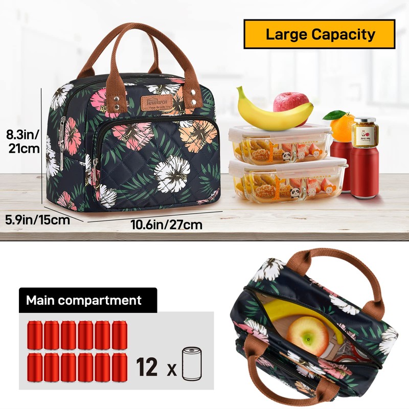 HOMESPON Insulated Lunch Bag for Women Men Work Adult Cooler