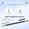Stylus Pen for Touchscreen Aluminum Dual Rubber Tips Compatible Devices