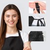 Apron, Aprons for Women Men Chef Black Kitchen Apron Adult