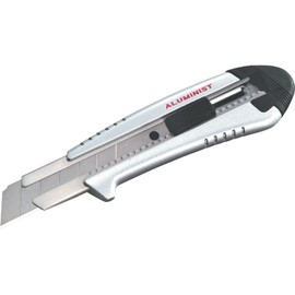 TAJIMA Utility Knife - 1" 7-Point Rock Hard Magazine Snap Blade Box Cutter with Auto Lock & 3 Rock Hard Blades - AC-700S