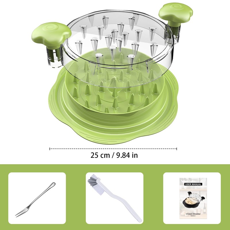 SURETIVIAN Chicken Shredder Large Chicken Breast Shredder Tool Twist with