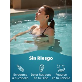 Lumbor37 Tapones para Oídos, Tapones Oídos para Natación, Impermeables y Reutilizables, Tapones de Silicona para Dormir Reducción del Ruido Concierto, Earplugs para Dormir, Viaje