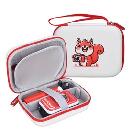 Kids Camera Case for Vtech Kidizoom Creator Cam, Cute Kid Toy Camera Storage Case Bag for Vtech Kidizoom Camera Red with Pocket Holds Tripod Accessories (Box Only) (Red)