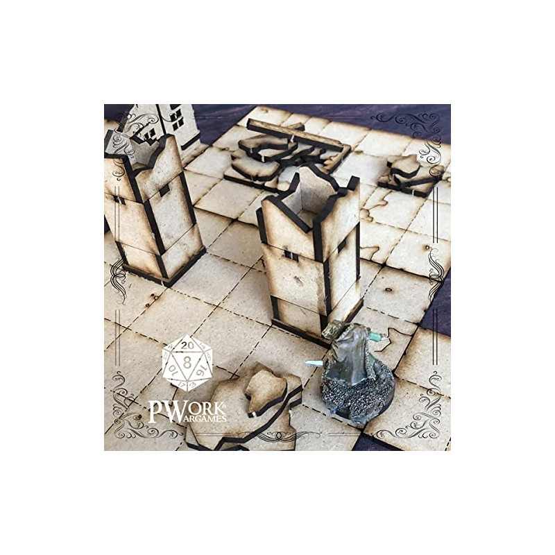 Pwork Wargames The Dungeon - 3D Tactical Maps RPG Fantasy