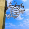Adove Bee Wall Art Rusty Metal Bee Hive For Garden