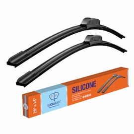 WOWIPER Silicone 28 and 14 inch Windshield Wiper Blades Replacement for Toyota Corolla 2023 2022 2021 2020/HYUNDAI Elantra 2016-2011 OEM Quality Windshield Silicone Wiper Blades for My Car(Set of 2)