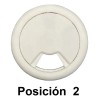 Tapon Pasacables Blanco Guía Pasa Cable Para Escritorio 2 Pz