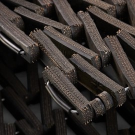 Consolidated Plastics Heavy Duty Rubber Tire Link Mat, Commercial Grade Outdoor Entryway & Anti-Fatigue Floor Mat, Recycled Rubber on Steel Wire Made in USA (2' x 4')