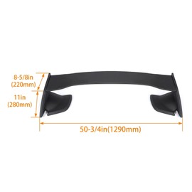 KUAFU Rear Trunk Spoiler Compatible with 2015-2021 Subaru WRX & WRX STI 4 Door Sedan Rear Trunk Lid Spoiler Wing ABS Plastic - Matte Black