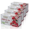 80 Tea Bags Hibiscus Tea 100% Natural - 4 Boxes