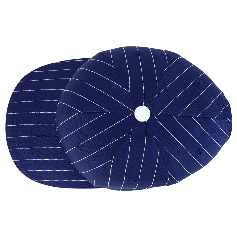 Trendy Apparel Shop 6 Panel Structured Pinstripe Snapback Baseball Cap