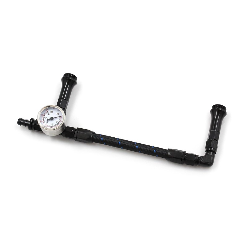 Braided AN6 Dual Feed Carb Fuel Line Double Pump for