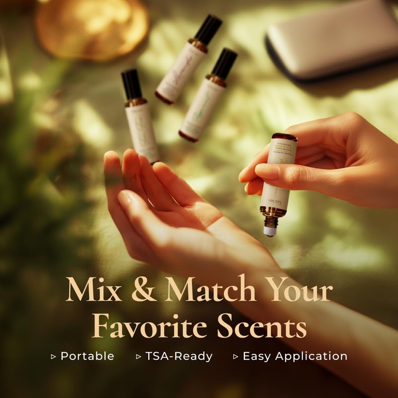 Gya Labs Classic Roll on Essential Oils Set - 0.34