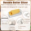 Butter Slicer Cutter, Stainless Steel Wire Cheese Block Slicer with