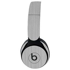 MightySkins Skin for Beats Solo Pro Wireless Headphones - Cold Steel | Protective, Durable, and Unique Vinyl Decal wrap Cover | Easy to Apply, Remove, and Change Styles | Made in The USA