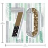 Trendware Minted Milestone Mint Green 70th Birthday Napkins, 48 ct