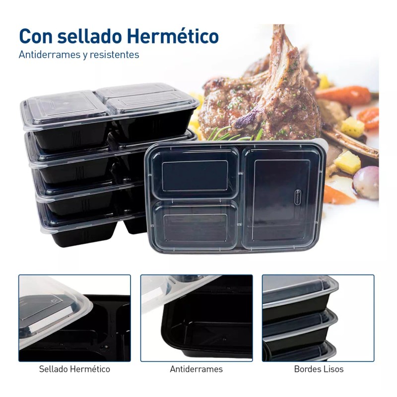 Bluelander Contenedores Recipientes Reutilizables Para Alimentos 40 Pzs