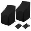 2 Pack Patio Chair Cover, Patio Furniture Chair Covers Stacking