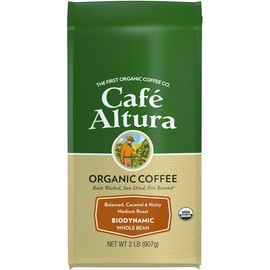 Cafe Altura Whole Bean Organic Coffee, Biodynamic, 2 Pound