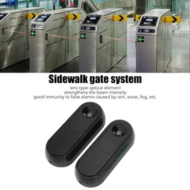 Wireless Gate Photocells Sensor, Infrared Gate Safety Beam Sensor Garage Door Security Driveway Alarm System, for Automatic Swing Sliding Gate Openers