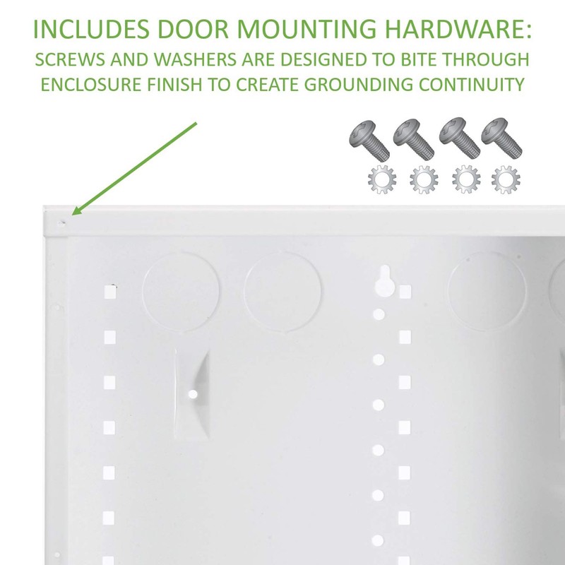 On-Q 20" Structured Media Enclosure with Hinged Cover Lock, Glossy