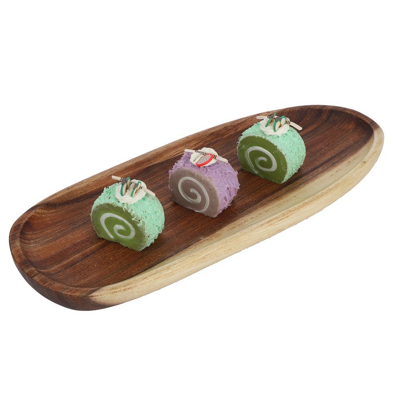 Irregular Wood Storage Tray Snack Fruit Organizer Table Accessories Fast