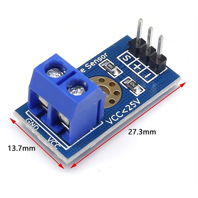 WWZMDiB Voltage Detection Module DC 025V Voltage Sensor for Arduino