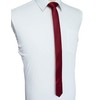 JEMYGINS Men's Slim Silk Tie 4cm Medium Vieux Rouge, Vieux